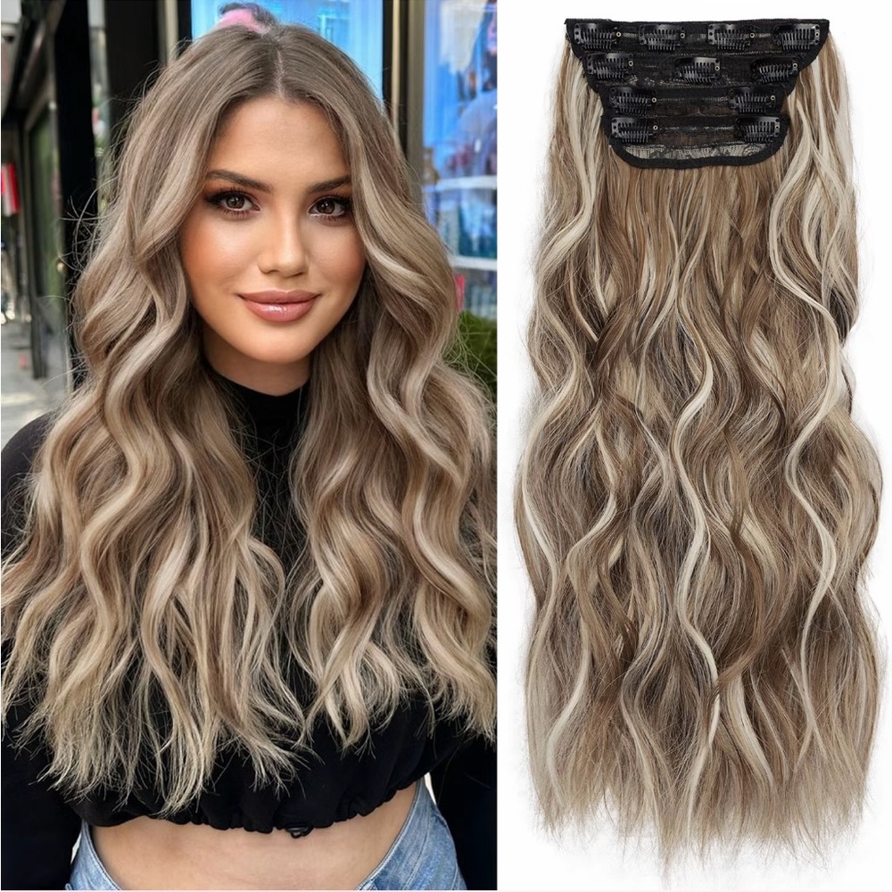 Synthetic‎ Clip In Hair Extensions